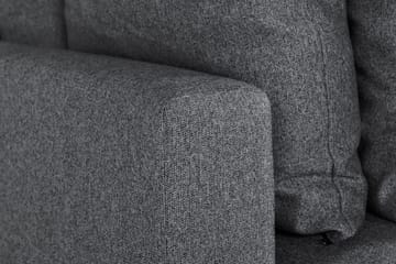 Menard 3-sits Djup Tygsoffa - Mörkgrå - Möbler - Soffa - 3 sits soffa