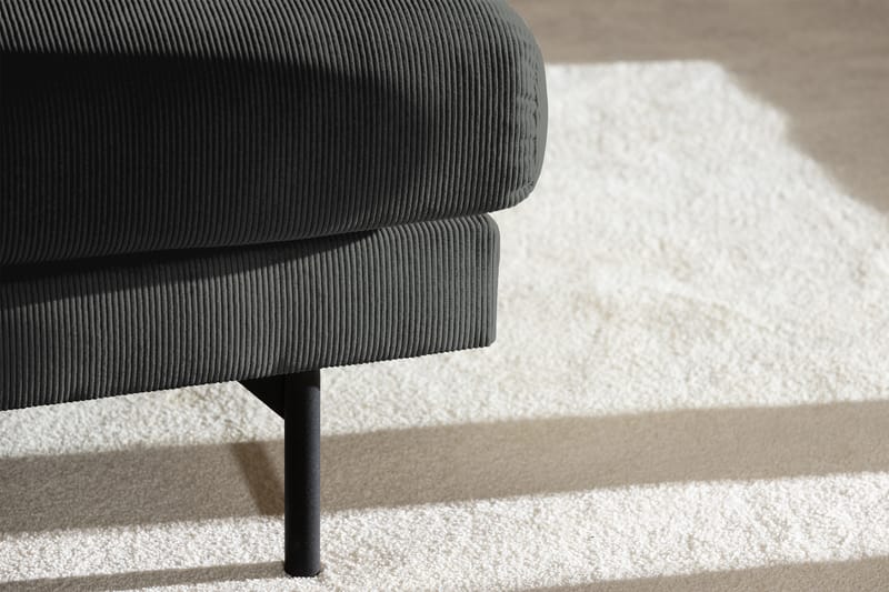 Menard 3-sits Manchestersoffa - Grå - Möbler - Soffa - 3 sits soffa