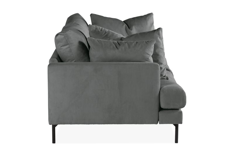 Menard 3-sits Manchestersoffa - Grå - Möbler - Soffa - 3 sits soffa