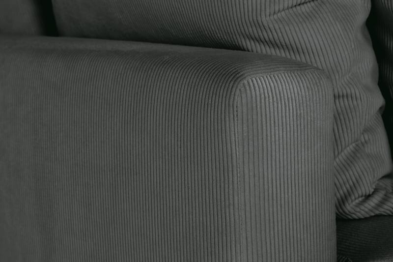 Menard 3-sits Manchestersoffa - Grå - Möbler - Soffa - 3 sits soffa