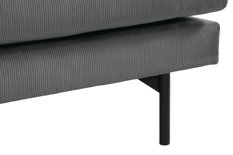 Menard 3-sits Manchestersoffa - Grå - Möbler - Soffa - 3 sits soffa