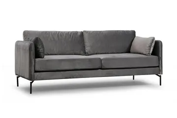 Mezonzo 3-sits Soffa - Grå - Möbler - Soffa - 3 sits soffa