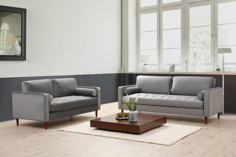 Mirrilnesh Soffa 3-sits - Ljusgrå - Möbler - Soffa - 3 sits soffa