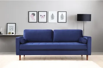 Mirrilnesh Soffa 3-sits - Marinblå - Möbler - Soffa - 3 sits soffa