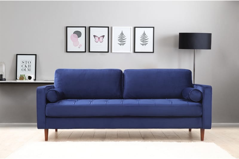 Mirrilnesh Soffa 3-sits - Marinblå - Möbler - Soffa - 3 sits soffa
