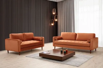 Mirrilnesh Soffa 3-sits - Orange - Möbler - Soffa - 3 sits soffa