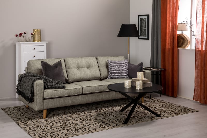 Monroe 3-sits Tygsoffa - Beige / Grå - Möbler - Soffa - 3 sits soffa