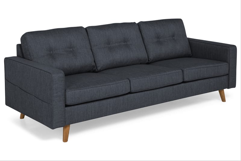 Monroe 3-sits Tygsoffa - Blå - Möbler - Soffa - 3 sits soffa