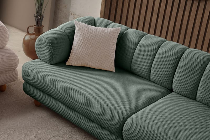 Munemori 3-sits Soffa 240x80x95 cm - Grön - Möbler - Soffa - 3 sits soffa