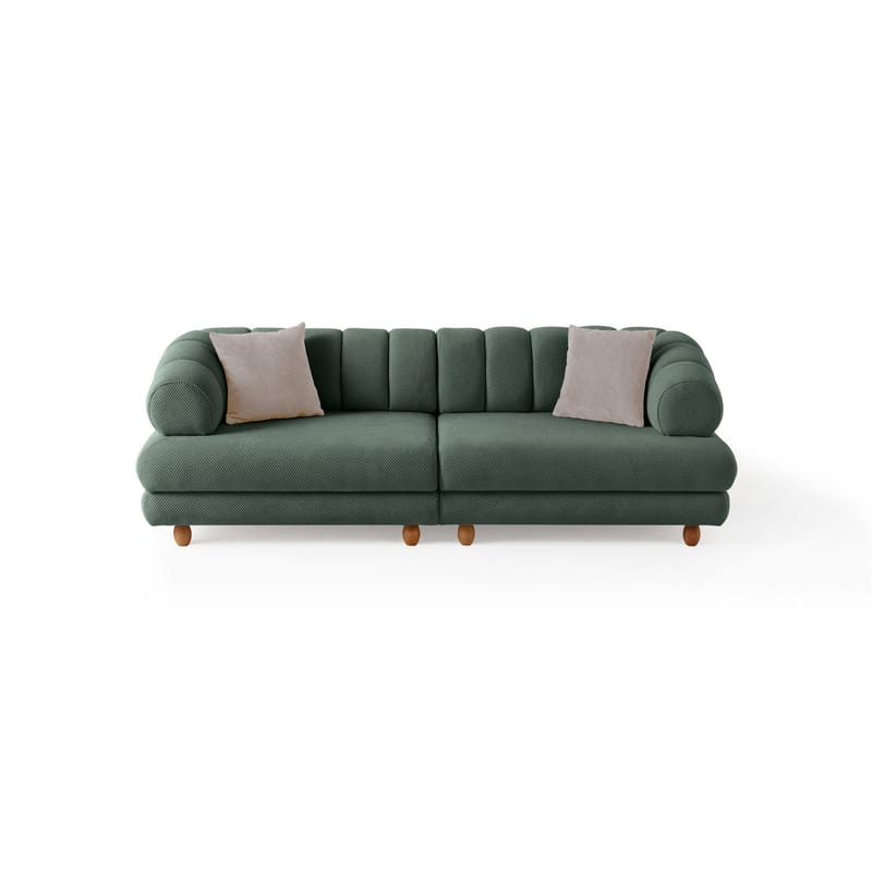 Munemori 3-sits Soffa 240x80x95 cm - Grön - Möbler - Soffa - 3 sits soffa