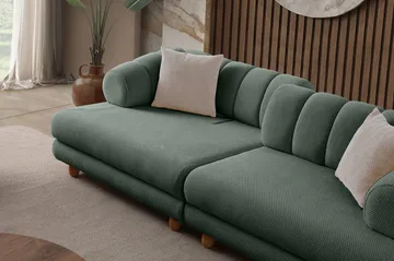 Munemori 3-sits Soffa 240x80x95 cm - Grön - Möbler - Soffa - 3 sits soffa