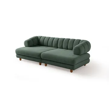 Munemori 3-sits Soffa 240x80x95 cm - Grön - Möbler - Soffa - 3 sits soffa