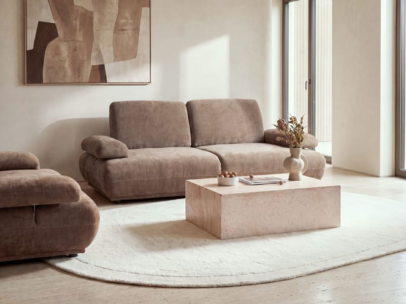 3-sits soffa Nacka - Brun - Möbler - Soffa - 3 sits soffa