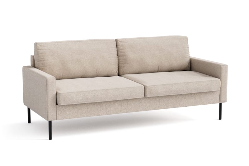 Nevada 3-sits Small Tygsoffa 198 cm bred - Beige - Möbler - Soffa - 3 sits soffa