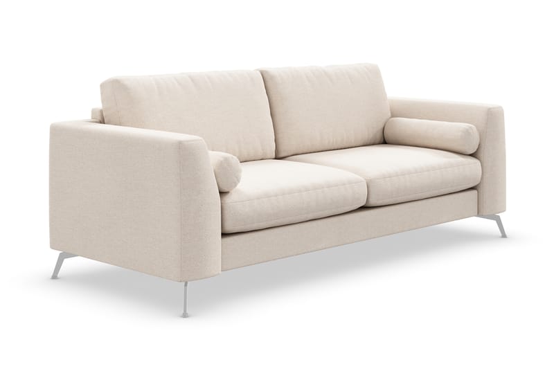 Ocean Lyx 3-sits Soffa - Beige/Krom - 3 sits soffa