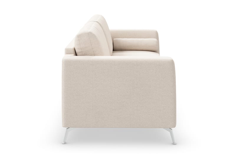 Ocean Lyx 3-sits Soffa - Beige/Krom - 3 sits soffa