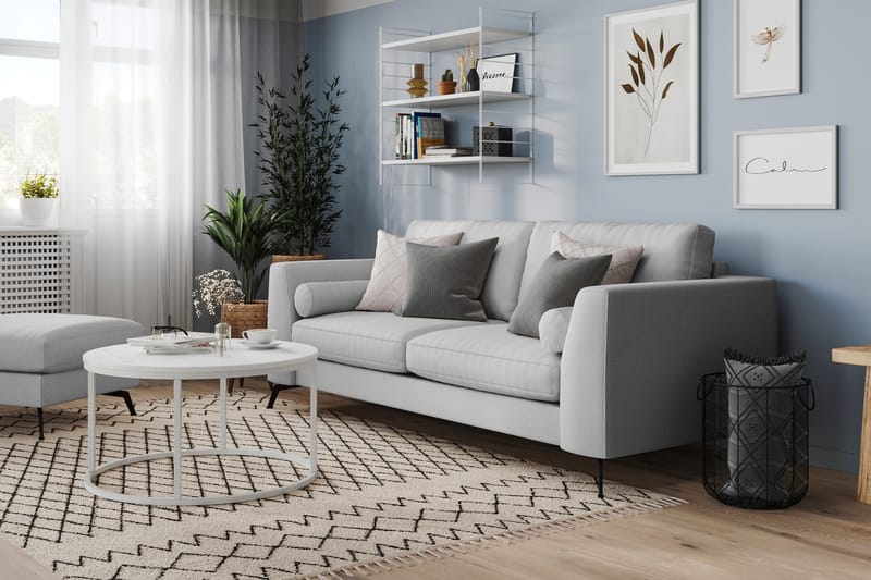 Ocean Lyx 3-sits Soffa - Grå - Möbler - Soffa - 3 sits soffa