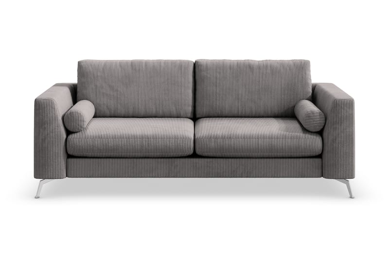 Ocean Lyx 3-sits Soffa - Mörkgrå/Krom - Möbler - Soffa - 3 sits soffa
