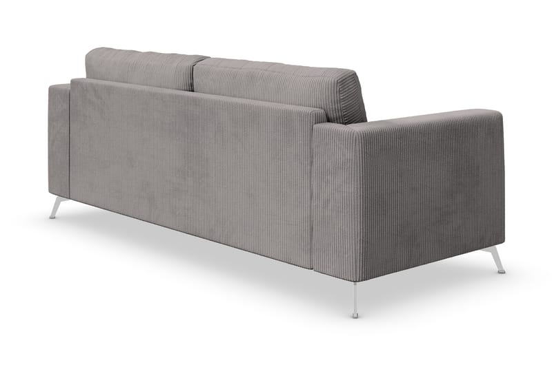 Ocean Lyx 3-sits Soffa - Mörkgrå/Krom - Möbler - Soffa - 3 sits soffa
