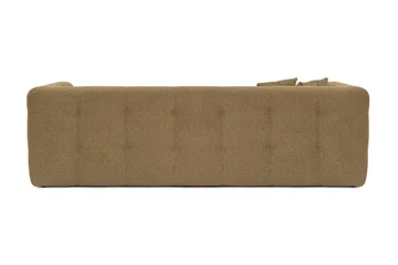 Octavian 3-sits Soffa med Knappad Design i Boucle - Brun - Möbler - Soffa - 3 sits soffa
