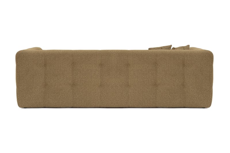 Octavian 3-sits Soffa med Knappad Design i Boucle - Brun - Möbler - Soffa - 3 sits soffa