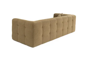 Octavian 3-sits Soffa med Knappad Design i Boucle - Brun - Möbler - Soffa - 3 sits soffa
