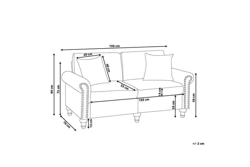 Otra Soffa 3 Sits - Grå - 3 sits soffa