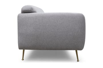 Panchenko Bäddsoffa Rundade Armstöd 88x183 cm i Tyg - Grå - Möbler - Soffa - Bäddsoffa - Bäddsoffa 3 sits