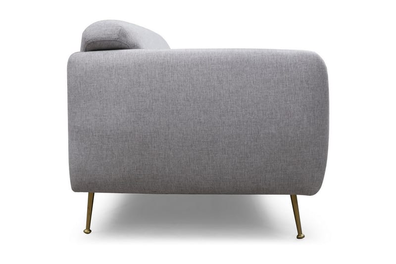 Panchenko Bäddsoffa Rundade Armstöd 88x183 cm i Tyg - Grå - Möbler - Soffa - Bäddsoffa - Bäddsoffa 3 sits