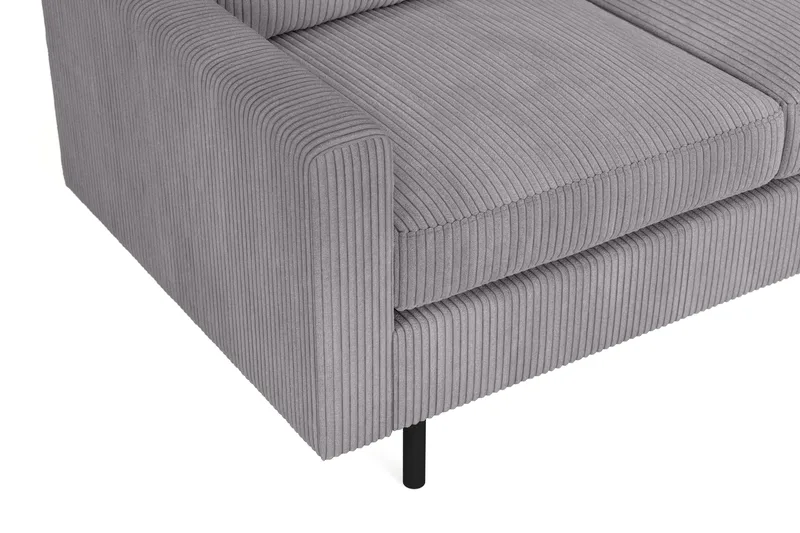 Peppe 3-sits Manchestersoffa - Mörkgrå - Möbler - Soffa - 3 sits soffa