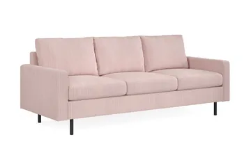 Peppe 3-sits Manchestersoffa - Rosa - Möbler - Soffa - 3 sits soffa