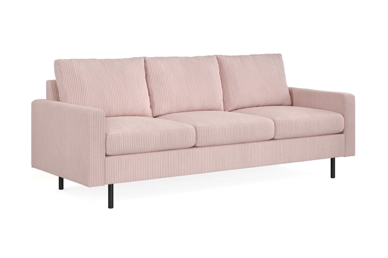 Peppe 3-sits Soffa - Rosa - 3 sits soffa