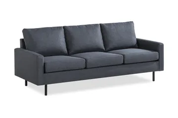 Peppe 3-sits Tygsoffa - Mörkgrå - Möbler - Soffa - 3 sits soffa