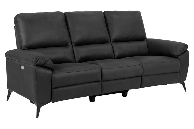 Ranas 3-sits Soffa Elektrisk - Grå/Svart - Möbler - Soffa - 3 sits soffa