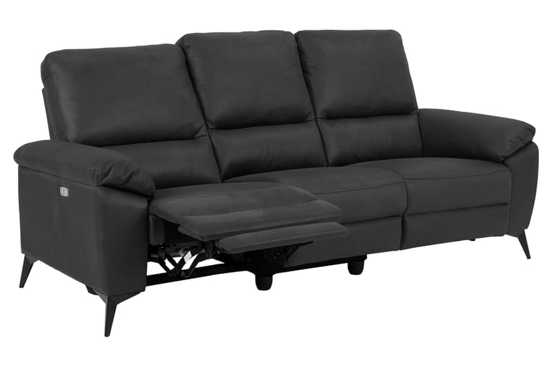 Ranas 3-sits Soffa Elektrisk - Grå/Svart - Möbler - Soffa - 3 sits soffa