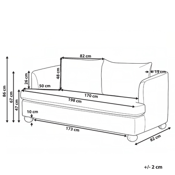 3-sits soffa Rattvik - Off-white - Möbler - Soffa - 3 sits soffa