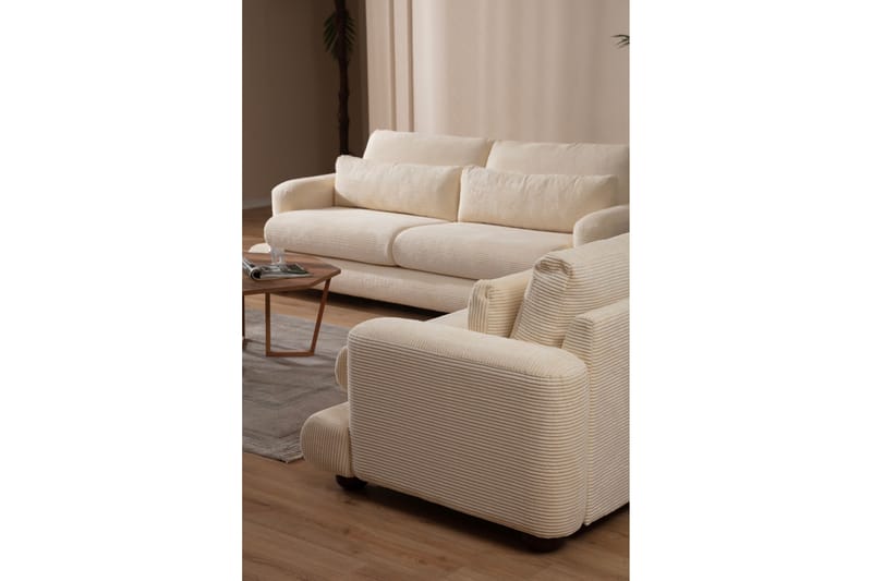 Relento Soffa 3-sits - Beige - 3 sits soffa