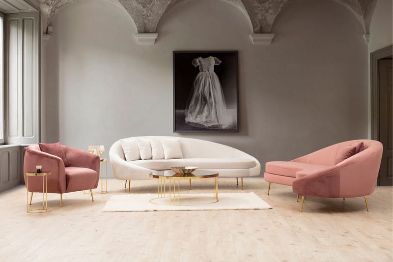 Revelstoke Soffa 3-sits - Rosa - Möbler - Soffa - 3 sits soffa