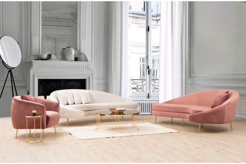 Revelstoke Soffa 3-sits - Rosa - Möbler - Soffa - 3 sits soffa