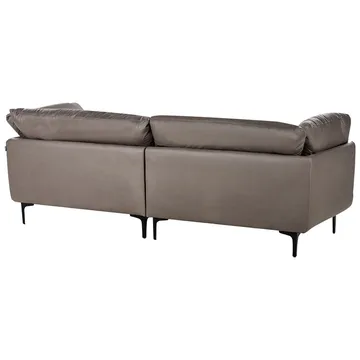 3-sits soffa Revsnes - Brun, Svart - M öbler - Soffa - Skinnsoffor