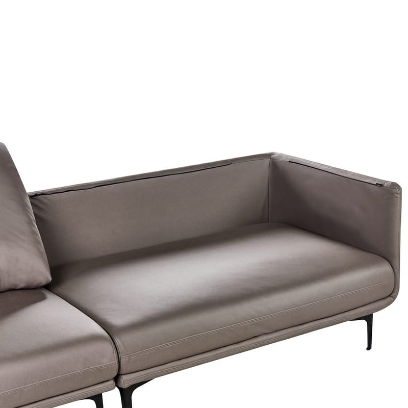 3-sits soffa Revsnes - Brun, Svart - Möbler - Soffa - Skinnsoffor