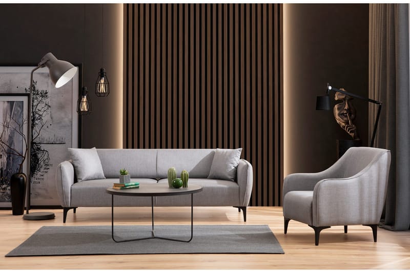 Rossland Soffa 3-sits - Grå - Möbler - Soffa - 3 sits soffa