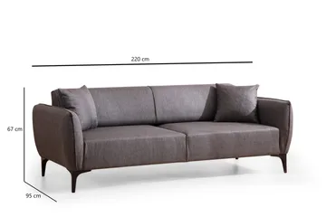 Rossland Soffa 3-sits - Mörkgrå - Möbler - Soffa - Bäddsoffa - Bäddsoffa 3 sits