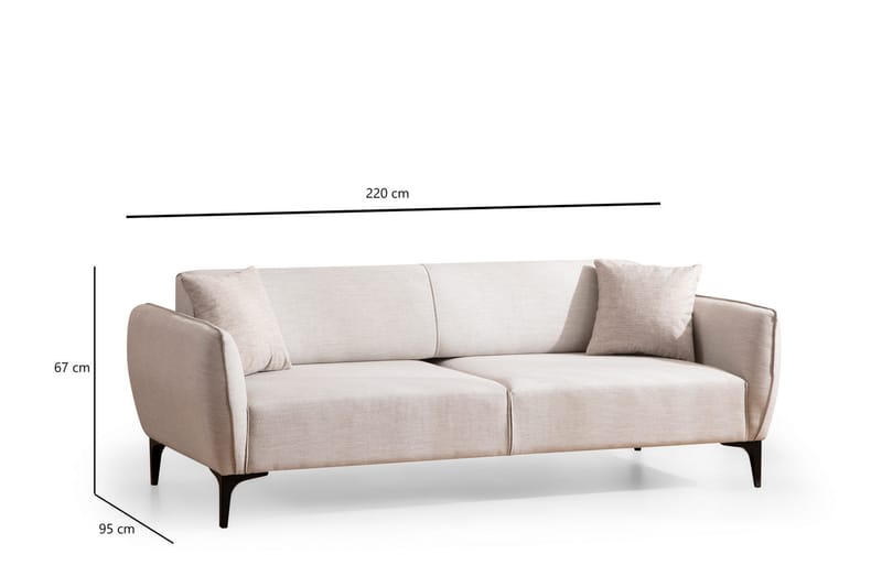 Rossland Soffa 3-sits - Vit - Möbler - Soffa - 3 sits soffa