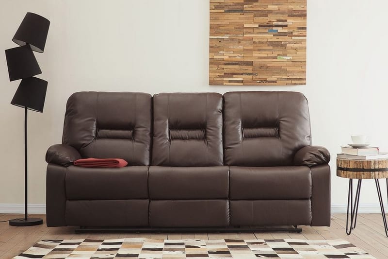 Rovik Soffa 3 Sits - Brun - Möbler - Soffa - 3 sits soffa