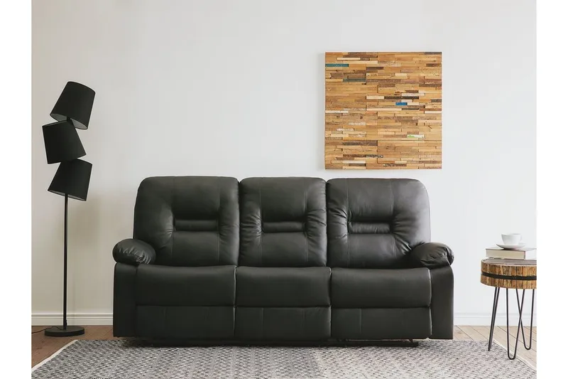 Rovik Soffa 3 Sits - Svart - Möbler - Soffa - 3 sits soffa