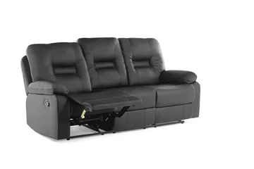 Rovik Soffa 3 Sits - Svart - Möbler - Soffa - 3 sits soffa