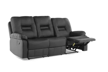 Rovik Soffa 3 Sits - Svart - Möbler - Soffa - 3 sits soffa