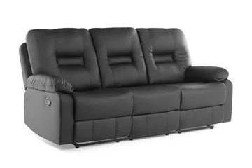 Rovik Soffa 3 Sits - Svart - Möbler - Soffa - 3 sits soffa