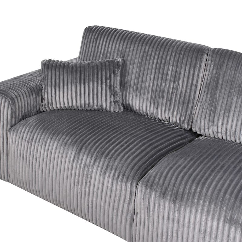 3-sits soffa Sandora - Grå, svart - Möbler - Soffa - 3 sits soffa